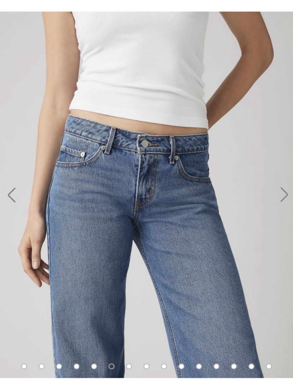 Levi's Mid Blue Straight Leg Women's Jeans